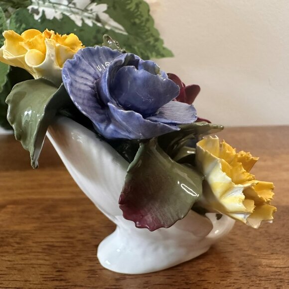 Aynsley Fine Bone China‎ Floral Bouquet Arrangement Vintage English Porcelain - Picture 5 of 6